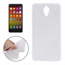 เคส Xiaomi MI4 l เคสยาง TPU ทูโทน สีขาวทึบ