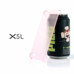 เคส Vivo X5 / X5L เคสแข็งสีเรียบความยืดหยุ่นสูง กึ่งโปร่งแสง สีชมพูใส