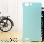 เคส Vivo X3 เคสแข็งแบบบางสีเรียบ (ความยืดหยุ่นสูง) ฟ้า