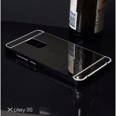 เคส Vivo Xplay3S l เคสฝาหลัง + Bumper (แบบเงา) ขอบกันกระแทก สีสเปซเกรย์