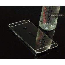 เคส Vivo X6 Plus l เคสฝาหลัง + Bumper (แบบเงา) ขอบกันกระแทก สีสเปซเกรย์