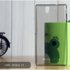 เคส Sony Xperia C3 l เคสนิ่ม Super Slim TPU บางพิเศษ พร้อมจุด Pixel ขนาดเล็กด้านในเคสป้องกันเคสติดกับตัวเครื่อง สีดำ