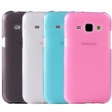 เคส Samsung Galaxy J2 เคสนิ่ม TPU (ลดรอยนิ้วมือบนตัวเคส) สีเรียบ สีชมพู