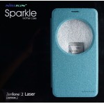 เคส Zenfone 2 Laser (5.5 นิ้ว) เคสฝาพับ Nillkin Sparkle (ของแท้) สีฟ้า
