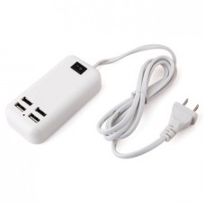 ที่ชาร์จ 4 USB 15W USB Desktop Charger - สีขาว