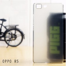 เคส Oppo R5 l เคสแข็งสีเรียบความยืดหยุ่นสูง ดำใส