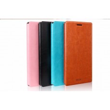 เคส Lenovo K4 Note / A7010 เคสหนัง + แผ่นเหล็กป้องกันตัวเครื่อง (บางพิเศษ) สีน้ำตาล