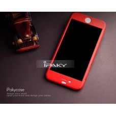 เคส iPaky 360 Degree พร้อมกระจกนิรภัยสำหรับ iphone 6s ( Metalic Red )