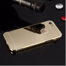 เคส iPhone 5/5S l เคสฝาหลัง + Bumper (แบบเงา) ขอบกันกระแทก สีทอง 