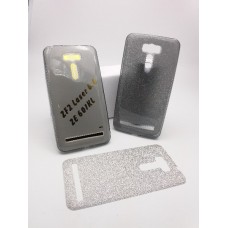 เคส Zenfone 2 Laser (ZE600/601KL) เคสนิ่ม Slim TPU พร้อมจุด Pixel ขนาดเล็กด้านในเคสป้องกันเคสติดกับตัวเครื่อง (แถมแผ่นกากเพชร) สีดำใส