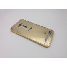 เคส Zenfone Selfie (ZD551KL) l เคสฝาหลัง + Bumper ขอบกันกระแทก (แบบเงา) สีทอง
