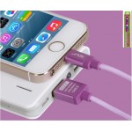สายชาร์จ iPhone 5/6 Golf Silk Screen Cable - สีม่วง