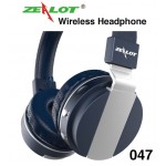 หูฟัง บลูทูธ Zealot 047 Wireless Headphone สีน้ำเงิน