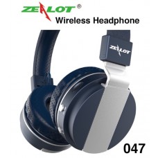 หูฟัง บลูทูธ Zealot 047 Wireless Headphone สีน้ำเงิน