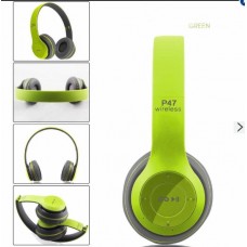 หูฟังบลูทูธ ไร้สาย Wireless Bluetooth Headphone Stereo รุ่น P47 สีเขียว