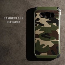 เคส Samsung Galaxy J7 Version 2 (2016) กรอบบั๊มเปอร์กันกระแทก Defender ลายทหาร (Camouflage Series) สีเขียว