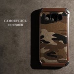 เคส Samsung Galaxy J7 Version 2 (2016) กรอบบั๊มเปอร์กันกระแทก Defender ลายทหาร (Camouflage Series) สีน้ำตาล