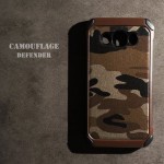 เคส Samsung Galaxy J7 Version 2 (2016) กรอบบั๊มเปอร์กันกระแทก Defender ลายทหาร (Camouflage Series) สีน้ำตาล