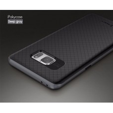 เคส Samsung Galaxy Note 7 เคส iPaky Hybrid Bumper เคสนิ่มพร้อมขอบบั๊มเปอร์ สีดำ ขอบ เทา Deep gray