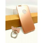 เคส iPhone 6 / 6s เคสแข็งความยืดหยุ่นสูง (บางพิเศษ) พร้อม Ring Holder สีโรสโกลด์