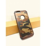 เคส iPhone 6 / 6S กรอบบั๊มเปอร์ กันกระแทก Defender ลายทหาร สีน้ำตาล
