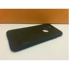 เคส iPhone 7 Plus (5.5") เคส iPaky Hybrid เคสนิ่มเกรดพรีเมี่ยม (ลายขัดโลหะ) ลดรอยนิ้วมือบนเคส สีดำ