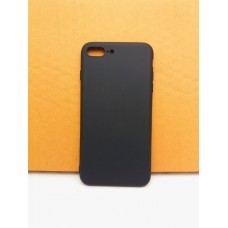 เคส iPhone 7 Plus (5.5") เคสนิ่ม TPU (ผิวด้าน) สีเรียบ (ครอบคลุมส่วนกล้องยิ่งขึ้น) สีดำ