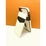 เคส iPhone 7 (4.7") เคส Bumper หุ้มหนัง พร้อมช่องใส่บัตร (ฝาพับมีที่ล๊อค) สีขาว