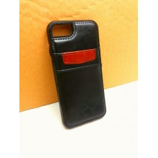 เคส iPhone 7 (4.7") เคส Bumper หุ้มหนัง พร้อมช่องใส่บัตร สีดำ