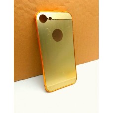 เคส iPhone 7 (4.7") เคสฝาหลัง + Bumper ขอบกันกระแทก (เสริมขอบกันกระแทก) สีทอง (แบบ Luxury)