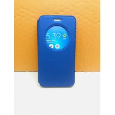 เคส Zenfone 3 Laser (ZC551KL) เคสฝาพับ FULL FUNCTION มีแถบแม่เหล็กที่ฝาปิด (เย็บขอบ) สีน้ำเงิน