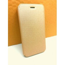 เคส Zenfone 3 Max (ZC520TL) เคสฝาพับ (เย็บขอบ) แถบแม่เหล็ก เป็นขาตั้งได้ สีทอง