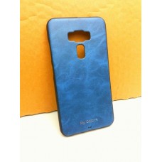 เคส Zenfone 3 5.5" (ZE552KL) เคสนิ่ม คุณภาพ พรีเมียม ลายหนัง สีน้ำเงิน (Classic)