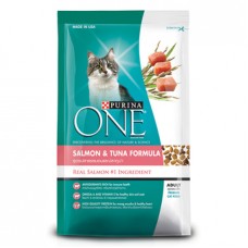 Purina ONE ชนิดเม็ด สำหรับแมวโต สูตรปลาแซลมอนและปลาทูน่า 7.26 kg