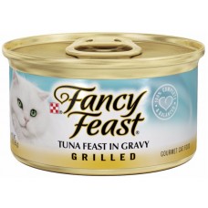 Fancy Feast Grilled Tuna in Gravy ชนิดเปียก สำหรับแมวโต สูตรปลาทูน่าในน้ำเกรวี่ 85 กรัม