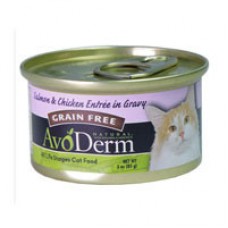 อโวเดอร์ม AvoDerm ชนิดเปียก สูตรแซลมอน&ไก่ ในน้ำเกรวี่ สำหรับแมวทุกสายพันธุ์ 85 กรัม