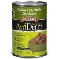 อโวเดิร์ม AvoDerm Chicken & Vegetable Stew สูตรไก่ สำหรับสุนัขทุกวัย ทุกสายพันธุ์ 354 กรัม