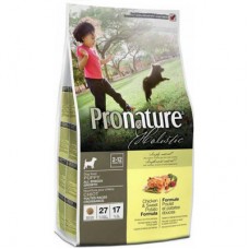 Pronature Holistic Chicken and sweet potato Puppy ชนิดเม็ด สำหรับลูกสุนัข สูตรเนื้อไก่และมันฝรั่งหวาน 2.72 kg