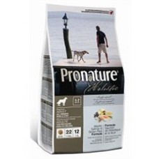 Pronature Holistic Adult Salmon & Brown Rice ชนิดเม็ด สำหรับสุนัขโต สูตรเนื้อปลาแซลมอนและข้าวกล้อง 13.6 kg