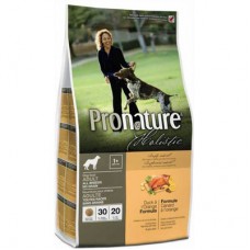 Pronature Holistic Adult อาหารสุนัขชนิดเม็ด สูตรเนื้อเป็ดและส้ม 340 กรัม