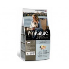 Pronature Holistic Adult อาหารแมวแบบเม็ด สูตรเนื้อปลาแซลมอนและข้าวกล้อง 340 กรัม