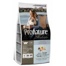 Pronature Holistic อาหารแมวชนิดเม็ด สูตรเนื้อปลาแซลมอนและข้าวกล้อง 5.44 kg