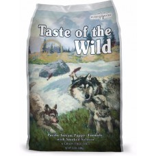 Taste of the Wild Pacific Stream Puppy Formula with Smoked Salmon ชนิดเม็ด สูตรปลาแซลมอนรมควัน สำหรับลูกสุนัขทุกสายพันธุ์ 680 กรัม (ซื้อ1แถม1)