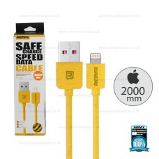 REMAX Cable IPhone6/6S (2M, สายกลม,Yellow) - สายชาร์จ REMAX (light cable)