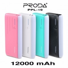 Proda Power Bank PPL-19 12000 mAh สีชมพู