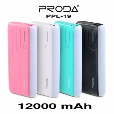 Proda Power Bank PPL-19 12000 mAh สีเขียว