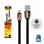 REMAX Cable Micro 1M,หอมl(Black) - สายชาร์จ REMAX Smell