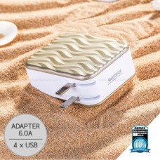 REMAX Adapter 4USB RP-U41 (Gold,Wave)