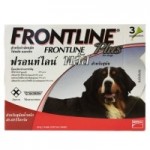 FRONTLINE Plus สำหรับสุนัขน้ำหนัก 40-60 กก. 1 กล่อง บรรจุ 3 หลอด