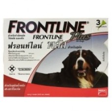 FRONTLINE Plus สำหรับสุนัขน้ำหนัก 40-60 กก. 1 กล่อง บรรจุ 3 หลอด